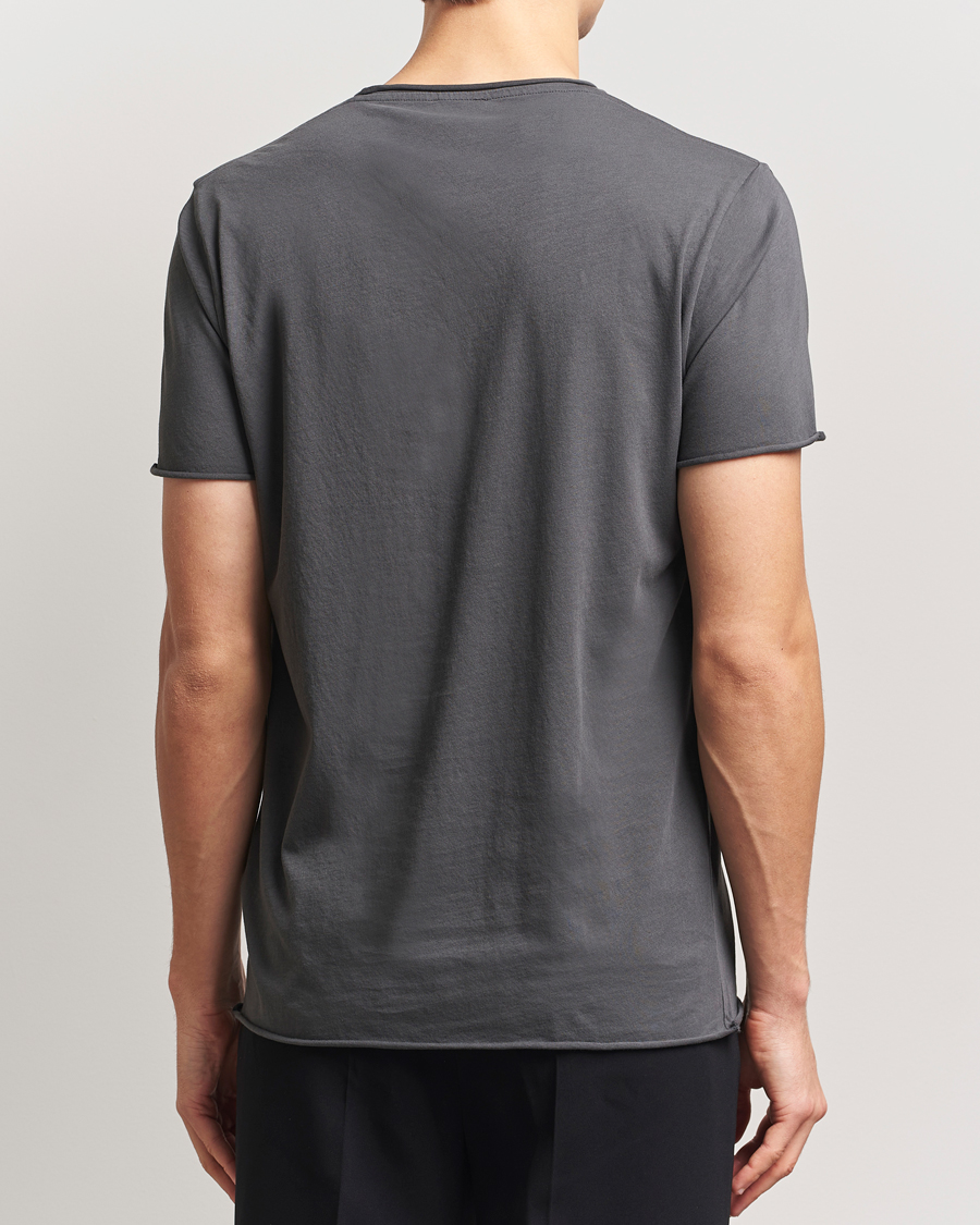 Herre | T-Shirts | Filippa K | Roll Neck Crew Neck T-Shirt Charcoal Grey