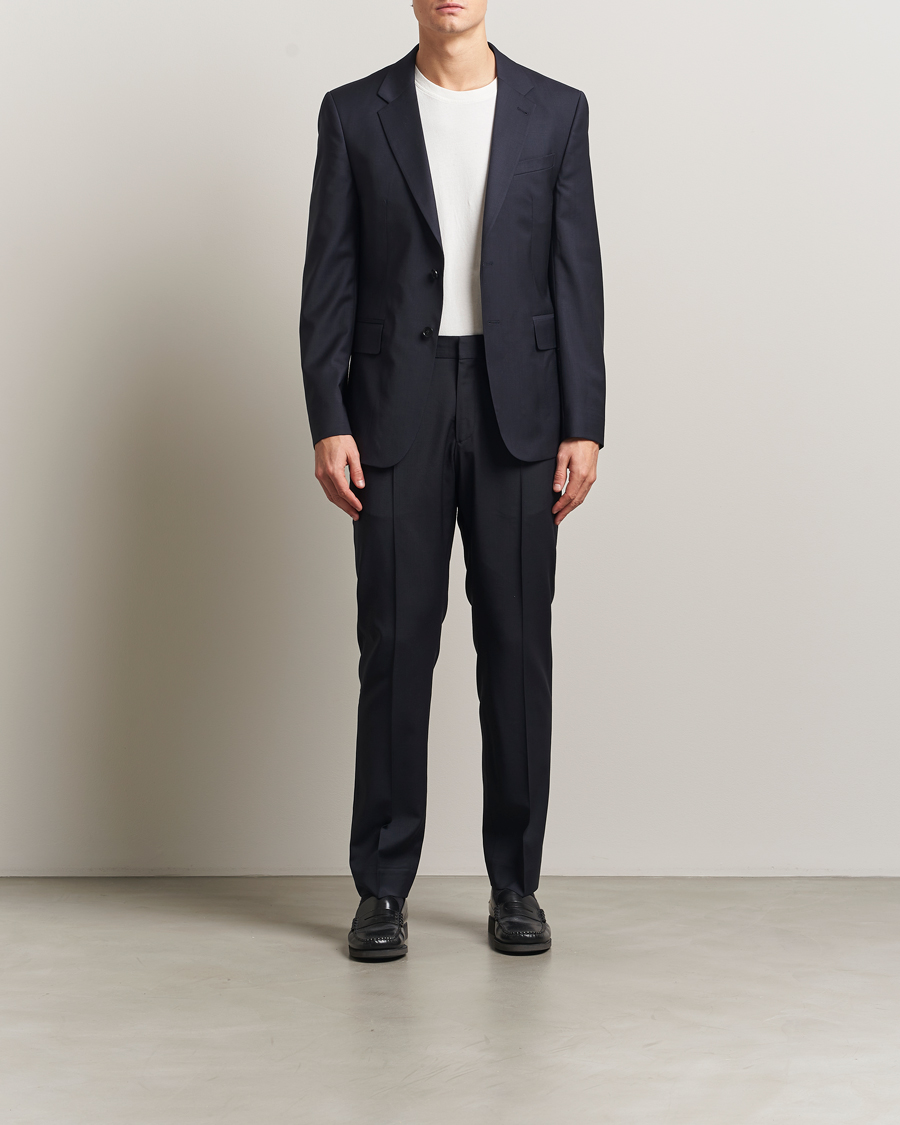 Herre | Dressjakker | Filippa K | Slim Wool Blazer Dark Navy