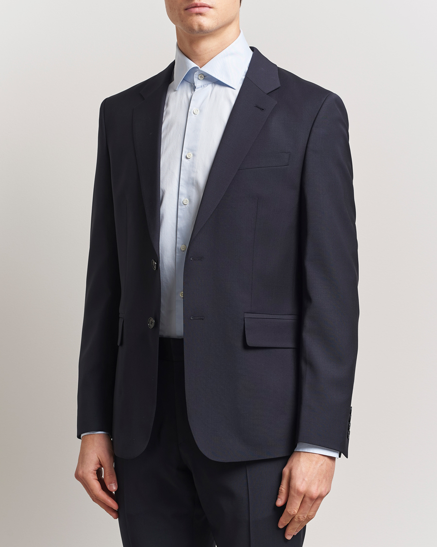 Herre | Dressjakker | Filippa K | Slim Wool Blazer Dark Navy