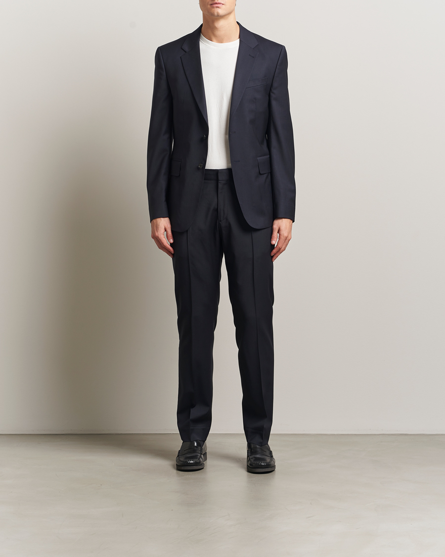 Herre | Bukser | Filippa K | Slim Wool Trousers Dark Navy