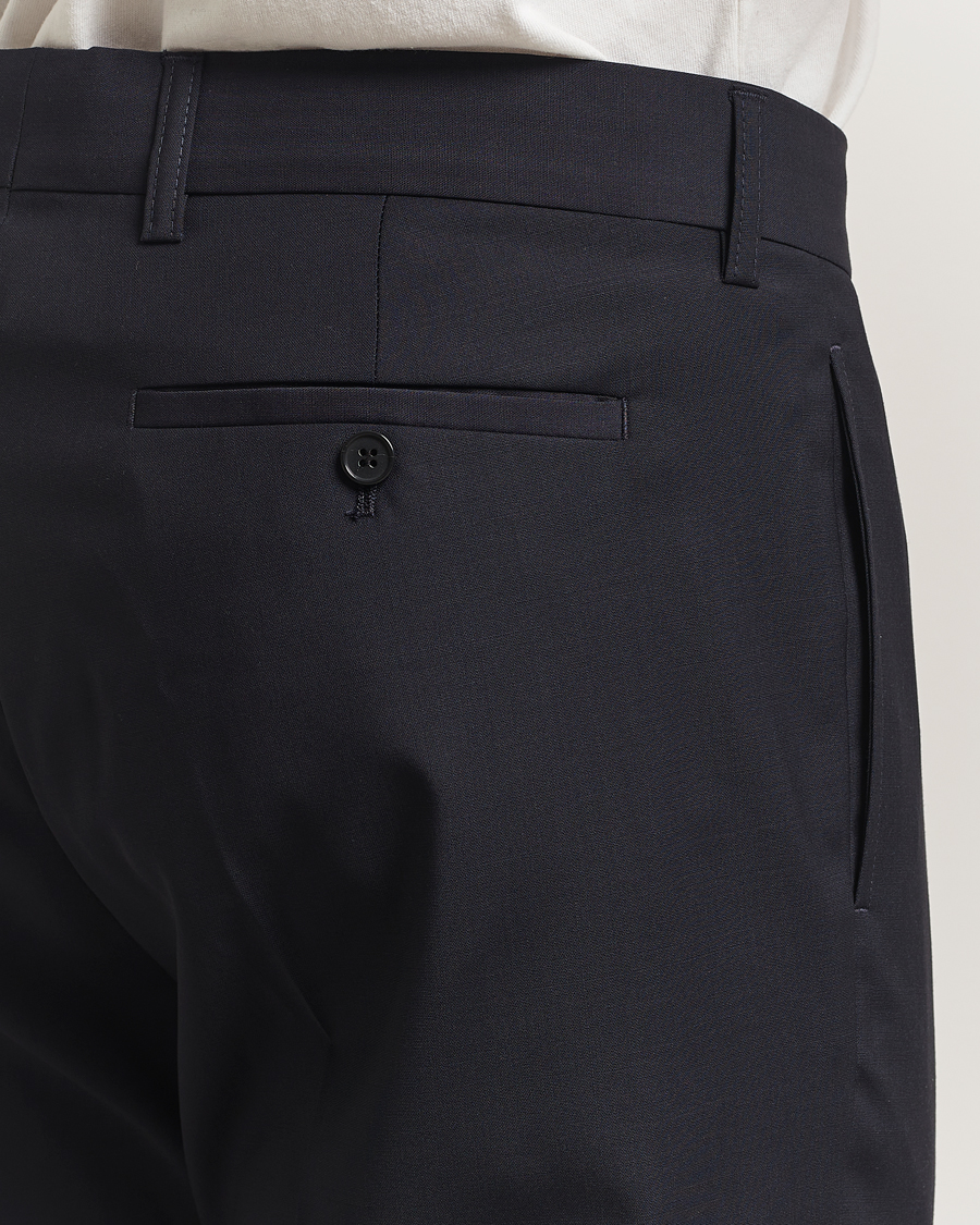 Herre | Bukser | Filippa K | Slim Wool Trousers Dark Navy
