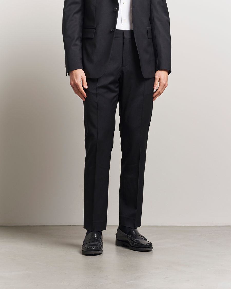 Herre | Bukser | Filippa K | Slim Wool Trousers Black