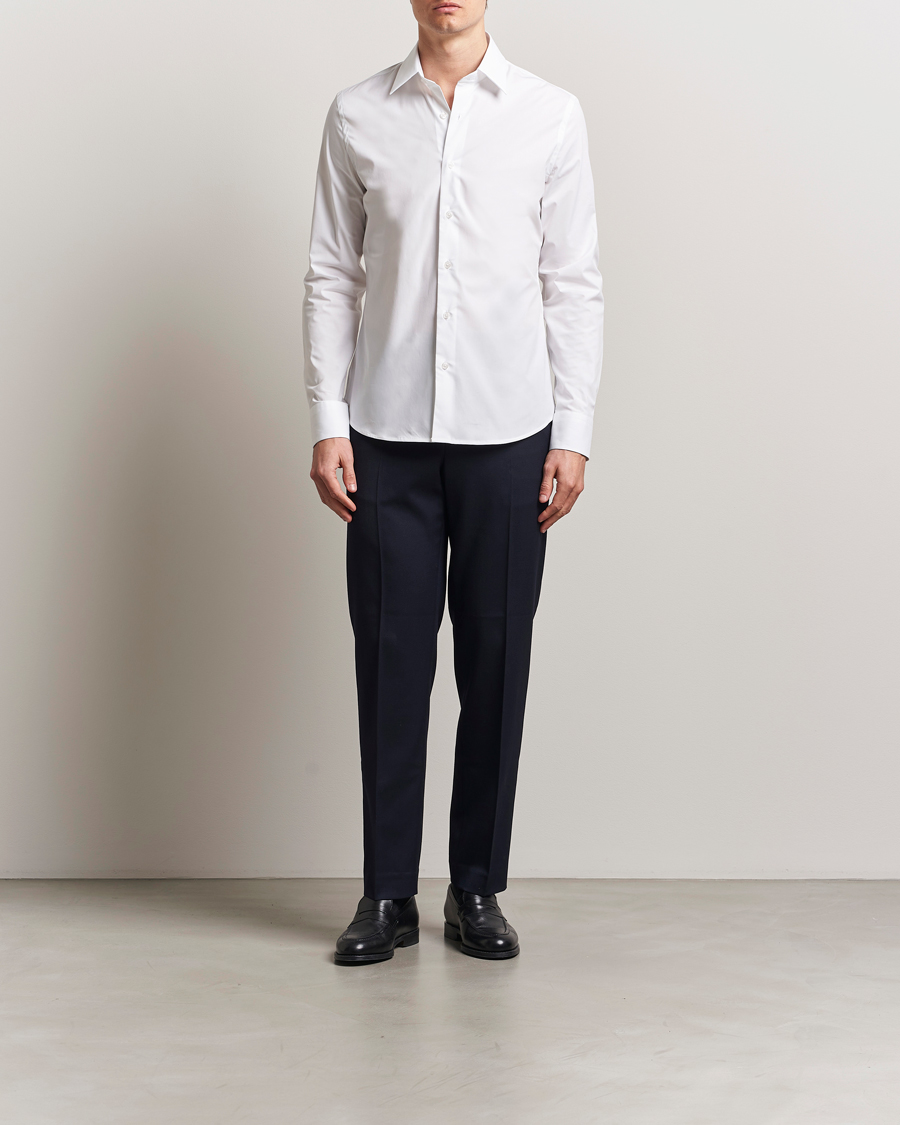 Herre | Skjorter | Filippa K | Slim Cotton Stretch Shirt White