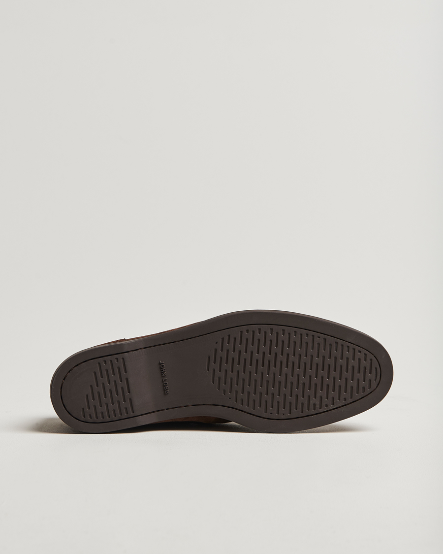 Herre | Seilersko | John Lobb | Foil Boat Shoes Dark Brown