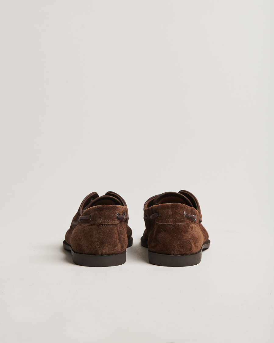 Herre | Seilersko | John Lobb | Foil Boat Shoes Dark Brown