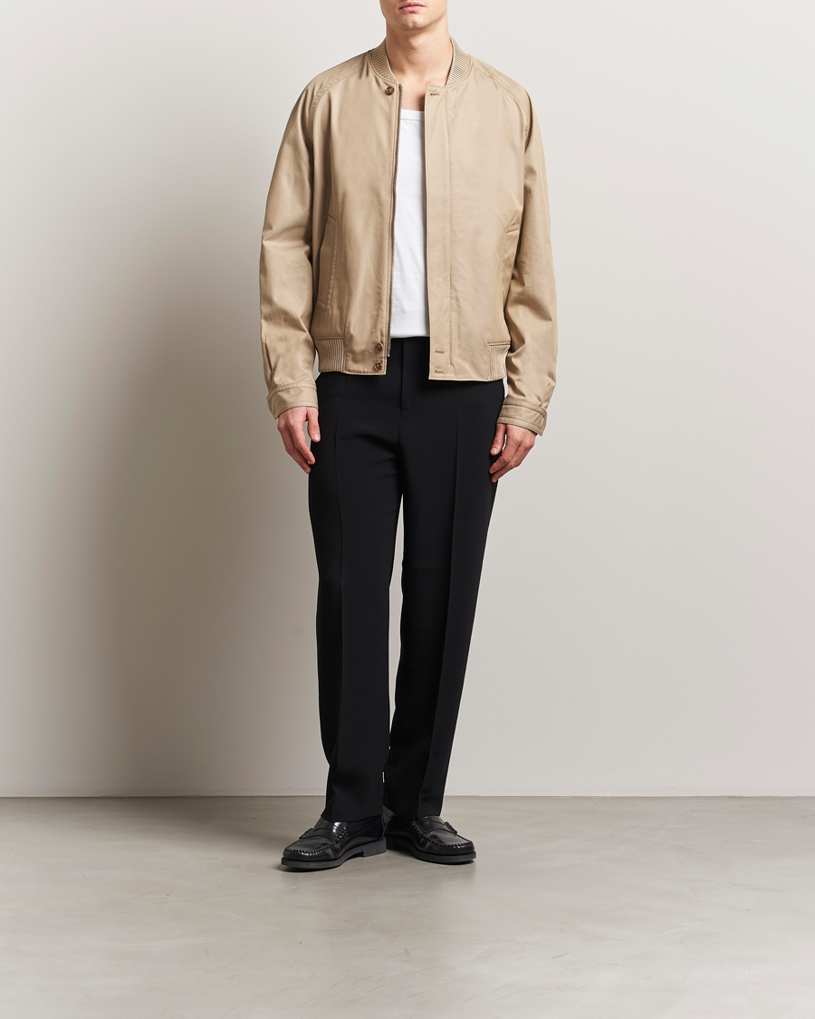 Herre | Jakker | Filippa K | Cotton Track Jacket Khaki Beige