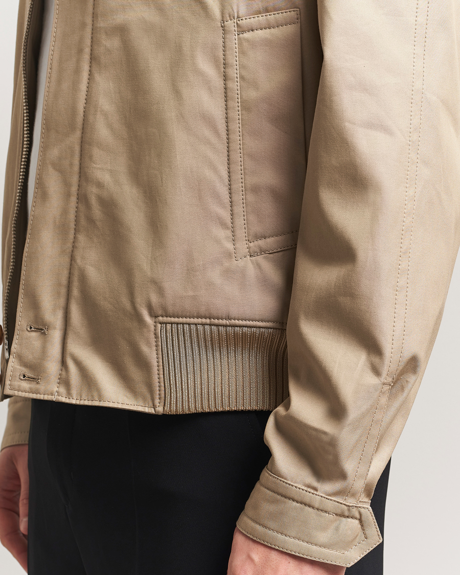 Herre | Jakker | Filippa K | Cotton Track Jacket Khaki Beige