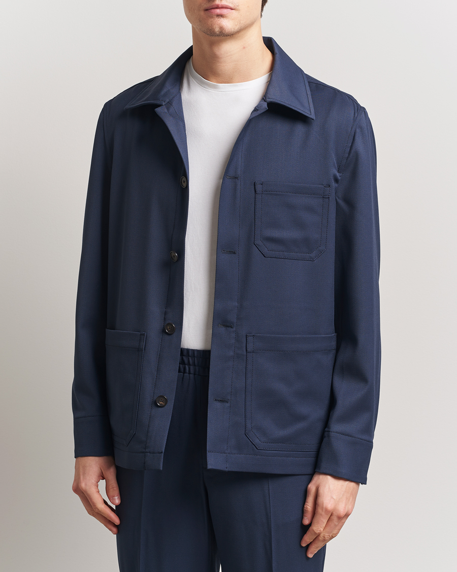 Herre | Jakker | Filippa K | Work Shirt Jacket Dusk Blue