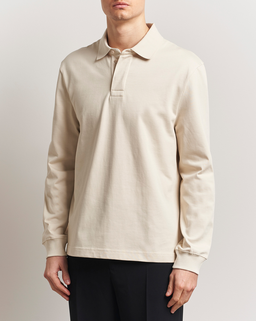 Herre | Gensere | Filippa K | Heavy Cotton Rugby Shirt Cream White