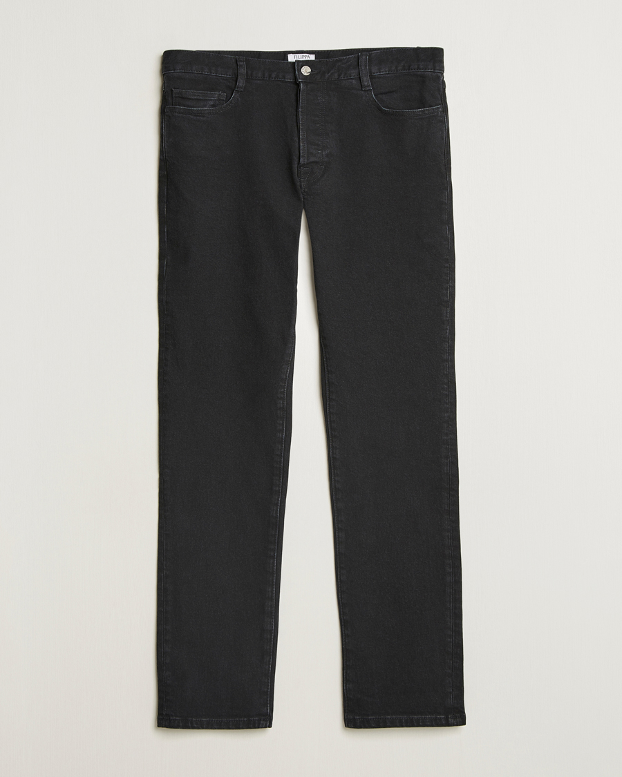 Herre | Jeans | Filippa K | Slim Straight Jeans Washed Black