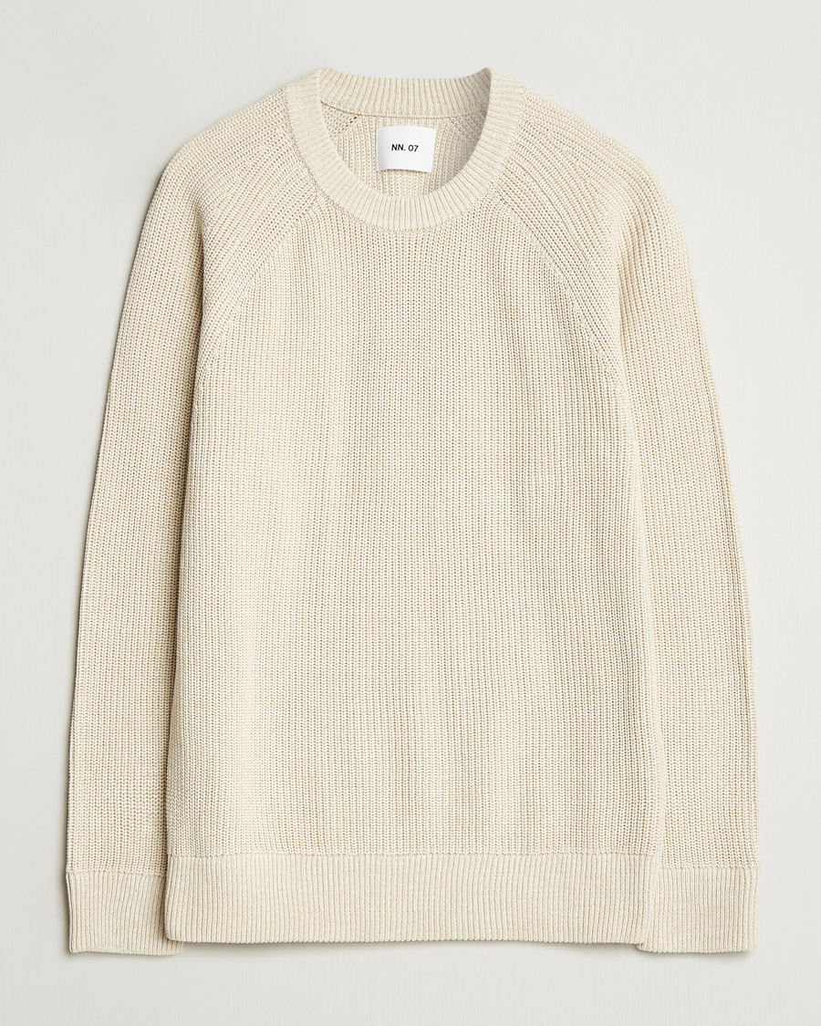 Herre | Gensere | NN07 | Jacobo Cotton Knitted Sweater Ivory