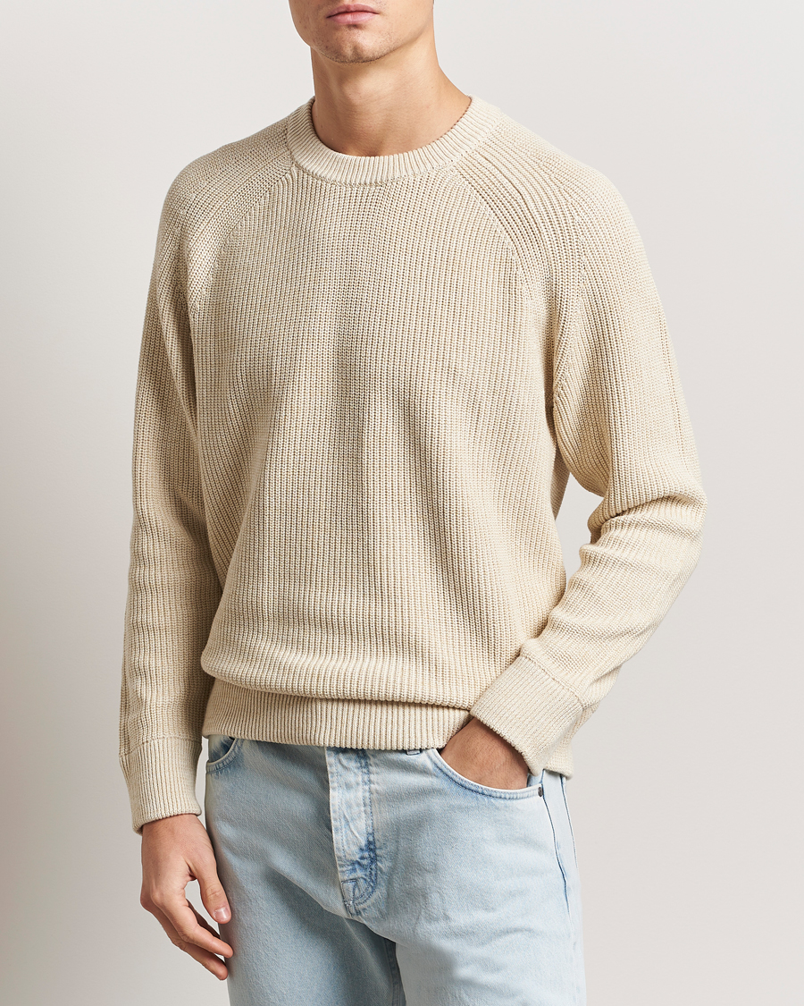 Herre | Gensere | NN07 | Jacobo Cotton Knitted Sweater Ivory