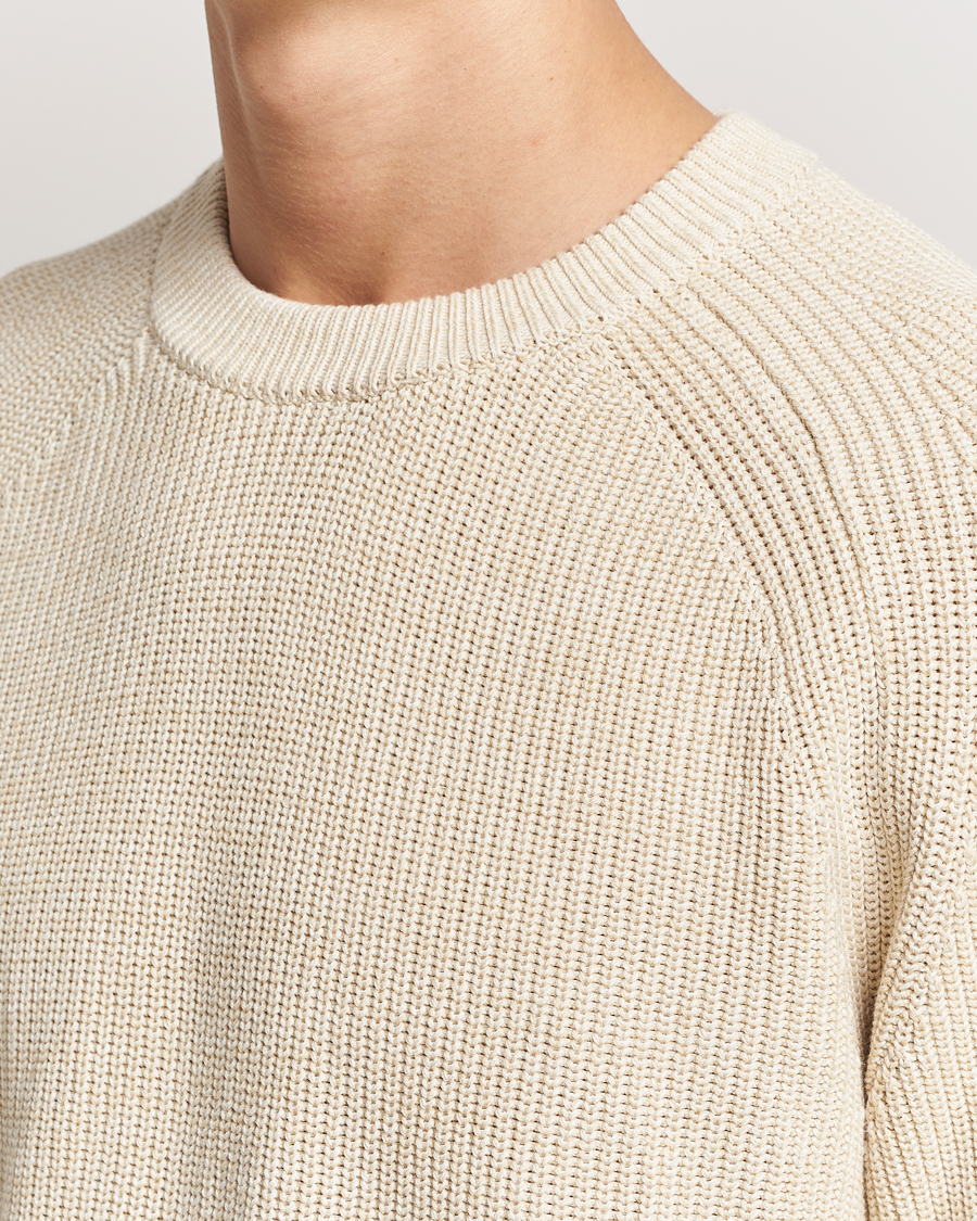 Herre | Gensere | NN07 | Jacobo Cotton Knitted Sweater Ivory
