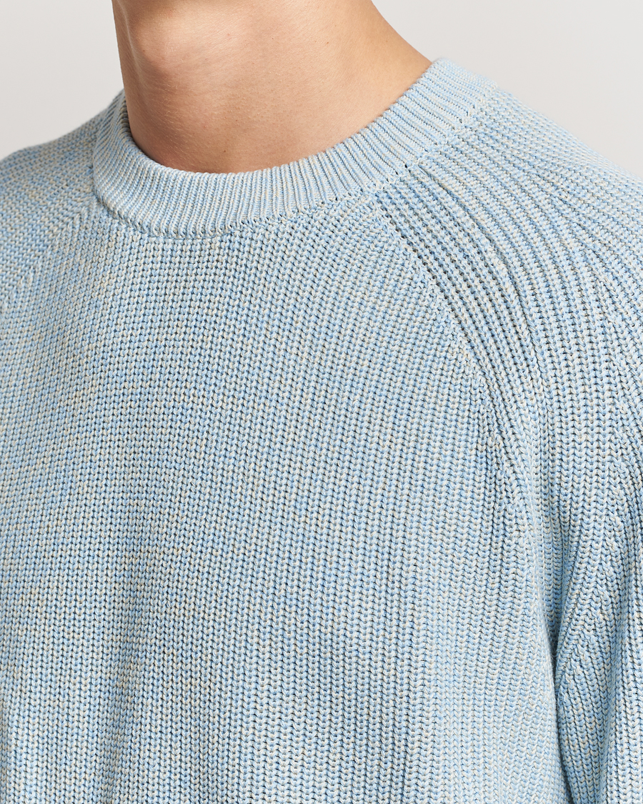 Herre | Gensere | NN07 | Jacobo Cotton Crew Neck Sweater Powder Blue
