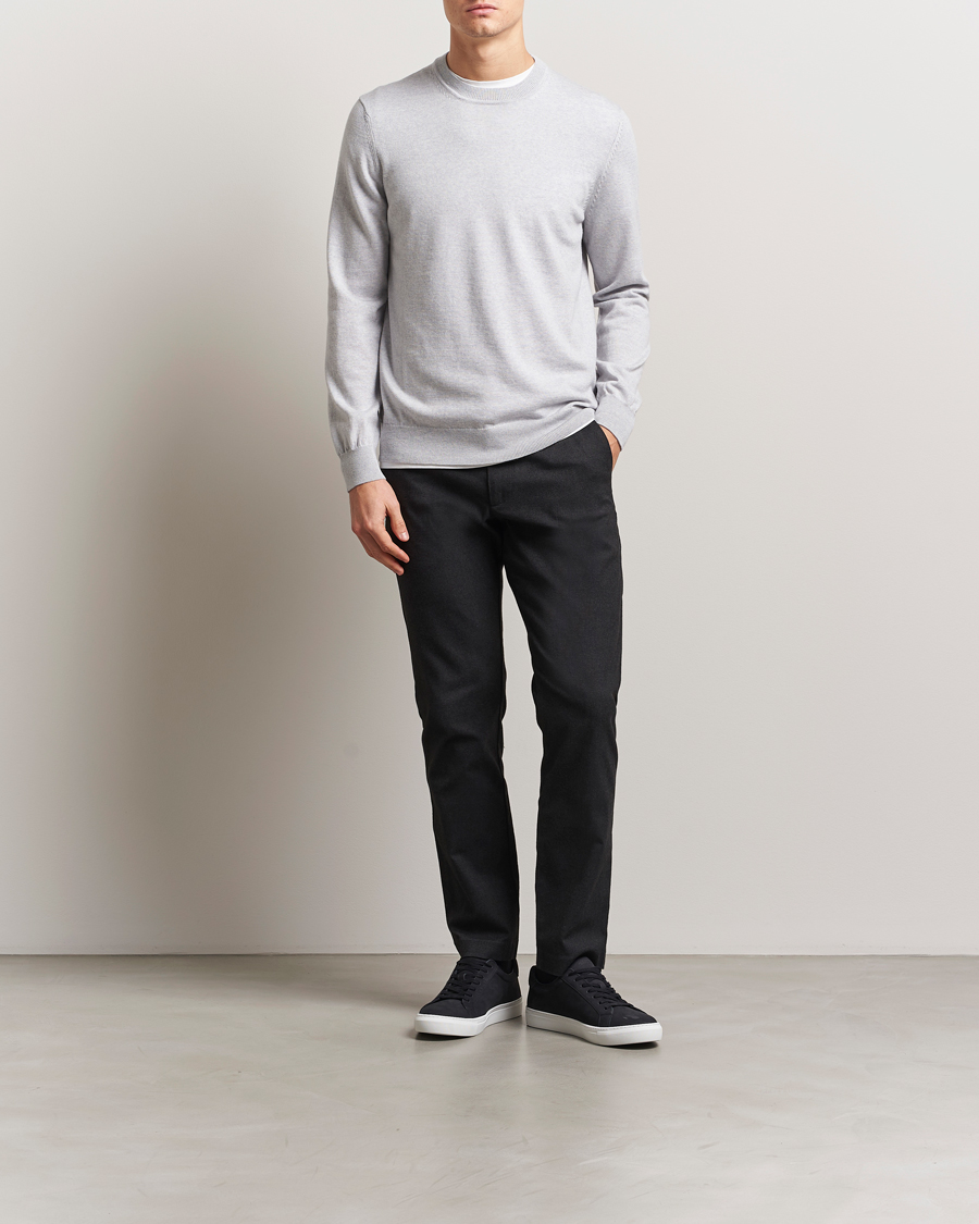 Herre | Gensere | NN07 | Ted Merino Crew Neck Pullover Grey Melange