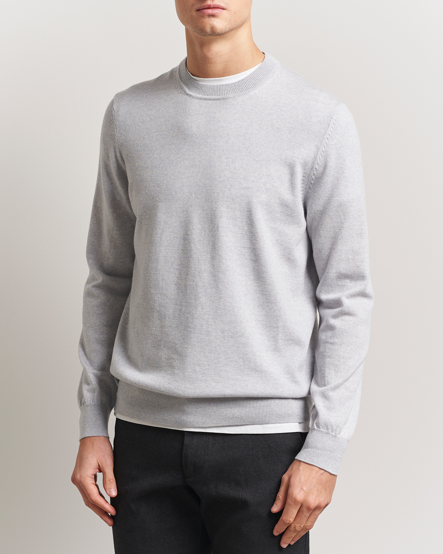 Herre | Gensere | NN07 | Ted Merino Crew Neck Pullover Grey Melange