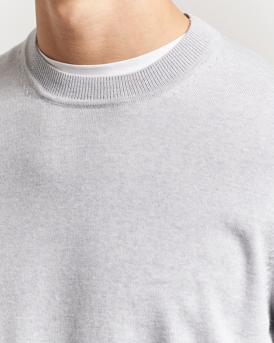 Herre | Gensere | NN07 | Ted Merino Crew Neck Pullover Grey Melange