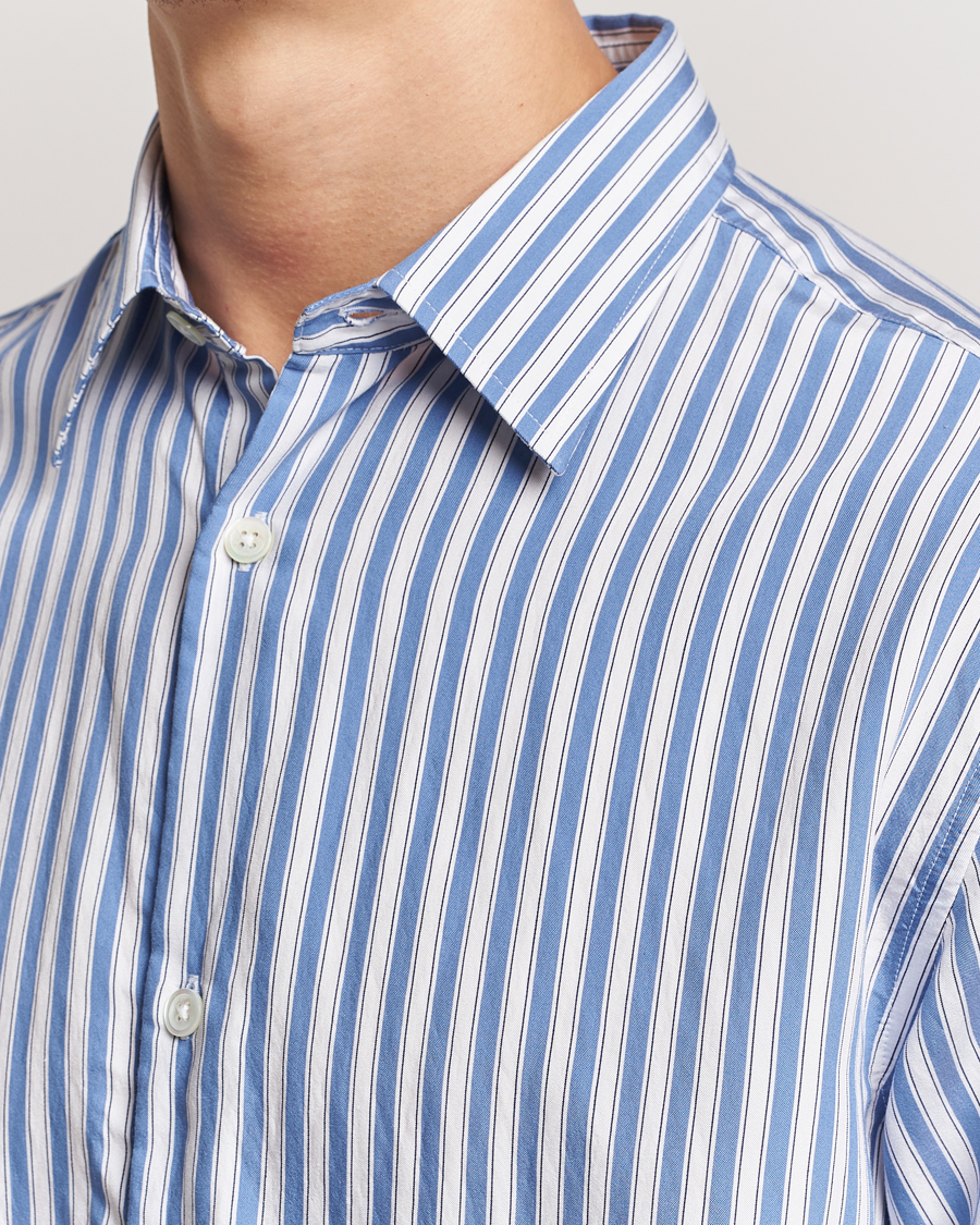 Herre | Skjorter | NN07 | Freddy Twill Striped Shirt Blue/White