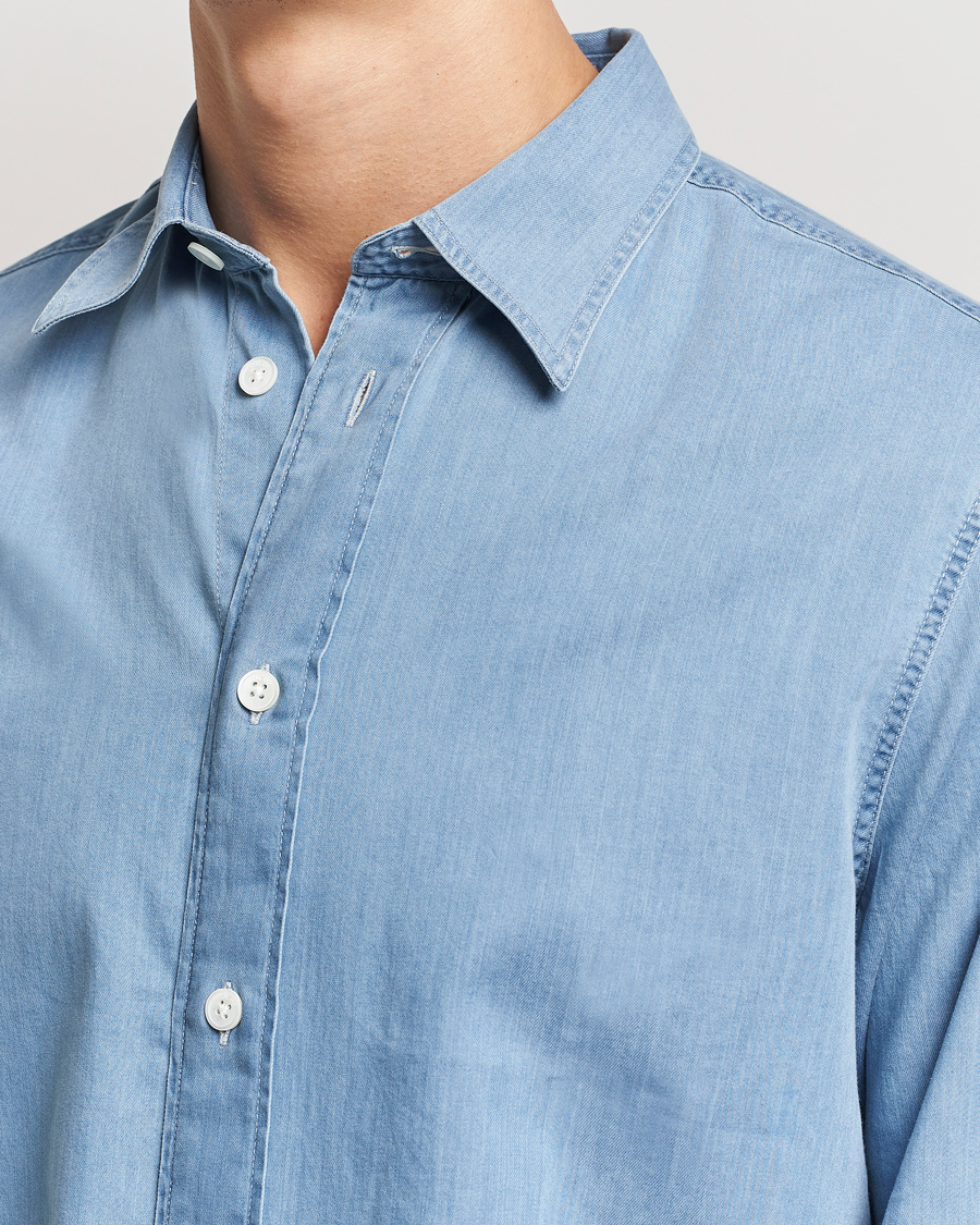 Herre | Skjorter | NN07 | Colby Denim Shirt Bleached Indigo
