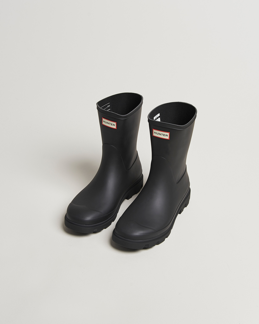 Herre | Kalosjer og gummistøvler | Hunter Boots | Downpour Short Boot Black