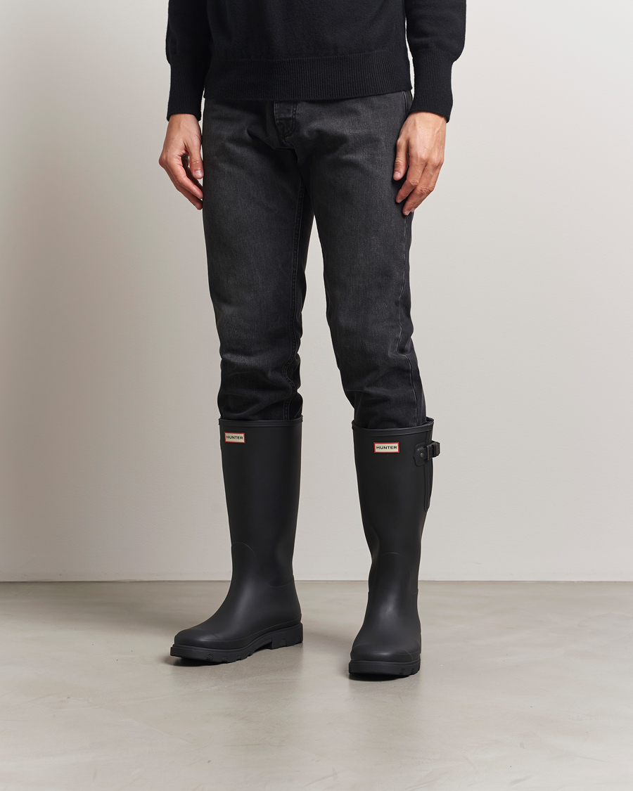 Herre | Kalosjer og gummistøvler | Hunter Boots | Downpour Adjustable Boot Black