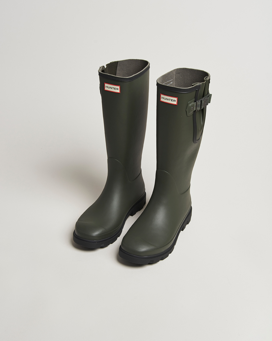 Herre | Kalosjer og gummistøvler | Hunter Boots | Downpour Adjustable Boot Dark Olive