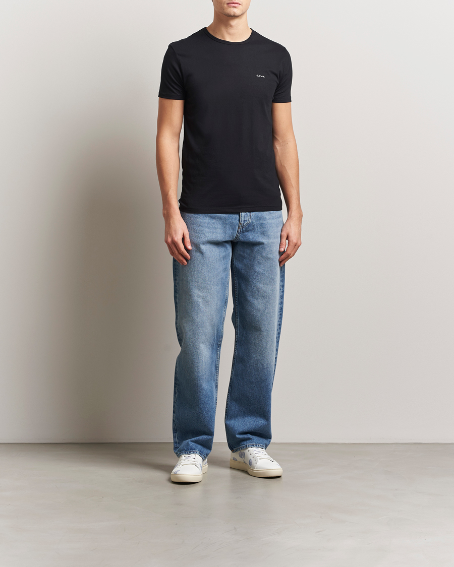 Herre | T-Shirts | Paul Smith | 3-Pack Crew Neck T-Shirt Black