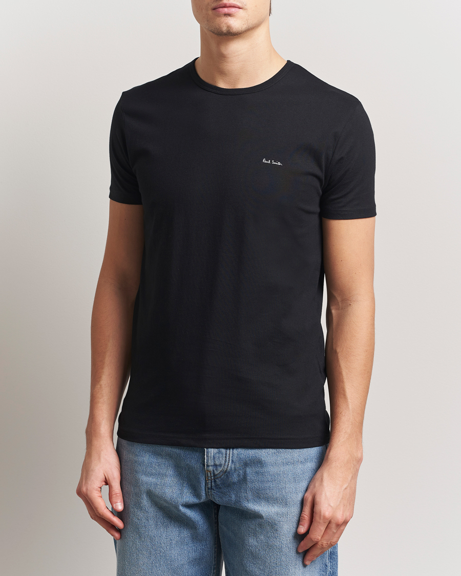 Herre | T-Shirts | Paul Smith | 3-Pack Crew Neck T-Shirt Black