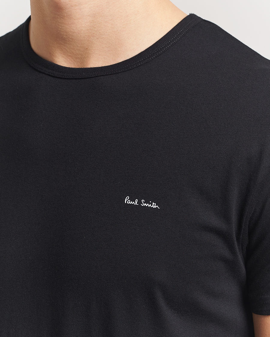 Herre | T-Shirts | Paul Smith | 3-Pack Crew Neck T-Shirt Black