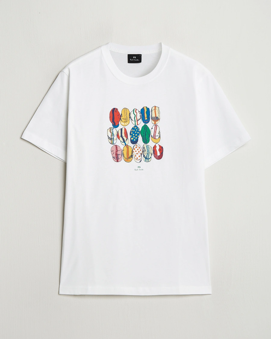 Herre | T-Shirts | PS Paul Smith | Casquettes Crew Neck T-Shirt White
