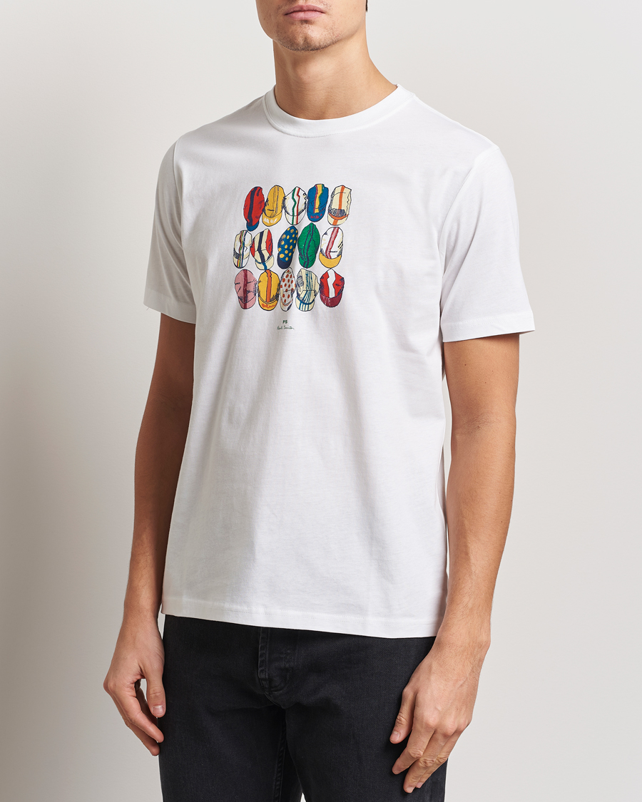 Herre | T-Shirts | PS Paul Smith | Casquettes Crew Neck T-Shirt White