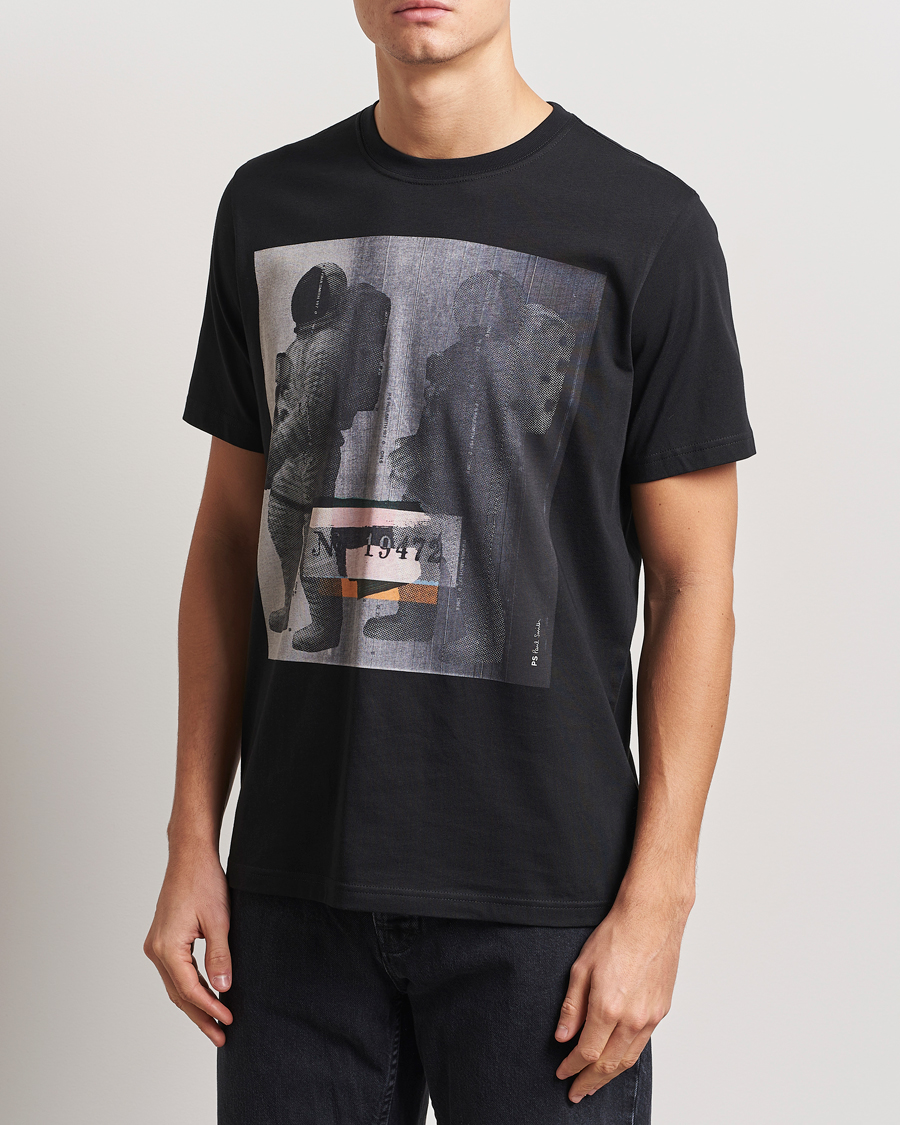 Herre | T-Shirts | PS Paul Smith | Astronaut Crew Neck T-Shirt Black