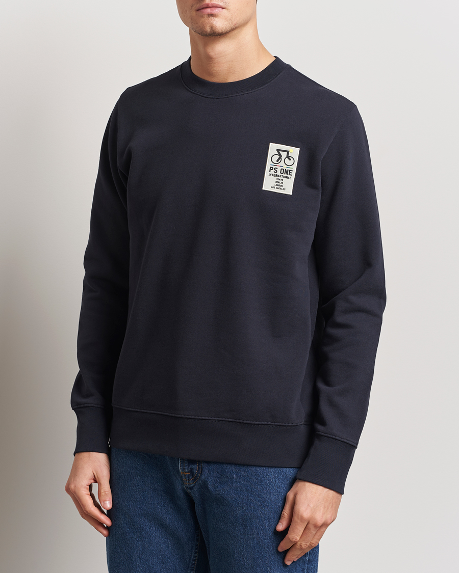 Herre | Gensere | PS Paul Smith | One Bike Crew Neck Sweatshirt Navy