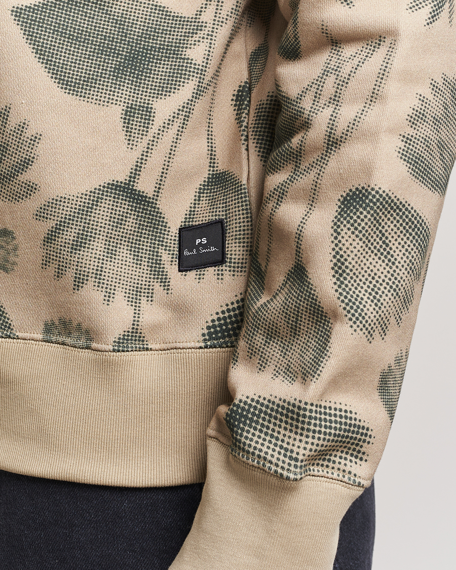 Herre | Gensere | PS Paul Smith | Flower Printed Crew Neck Sweatshirt Light Brown