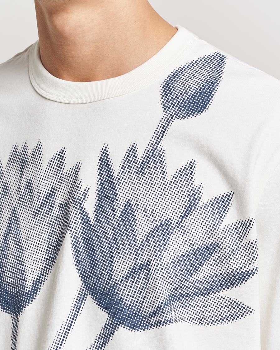 Herre | T-Shirts | PS Paul Smith | Flower Printed Crew Neck T-Shirt White