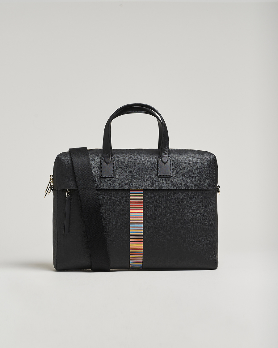 Herre | Vesker | Paul Smith | Signature Trim Briefcase Black