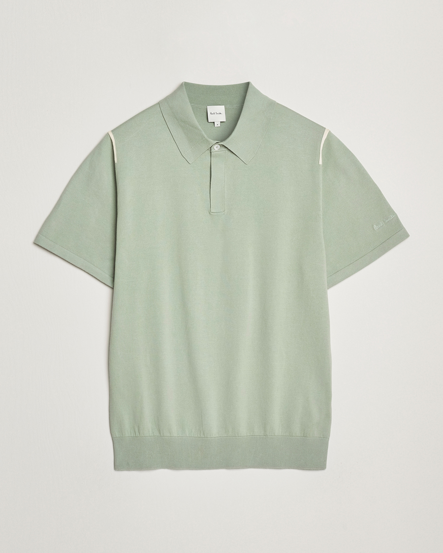 Herre | Pikéer | Paul Smith | Cotton Knitted Polo Green