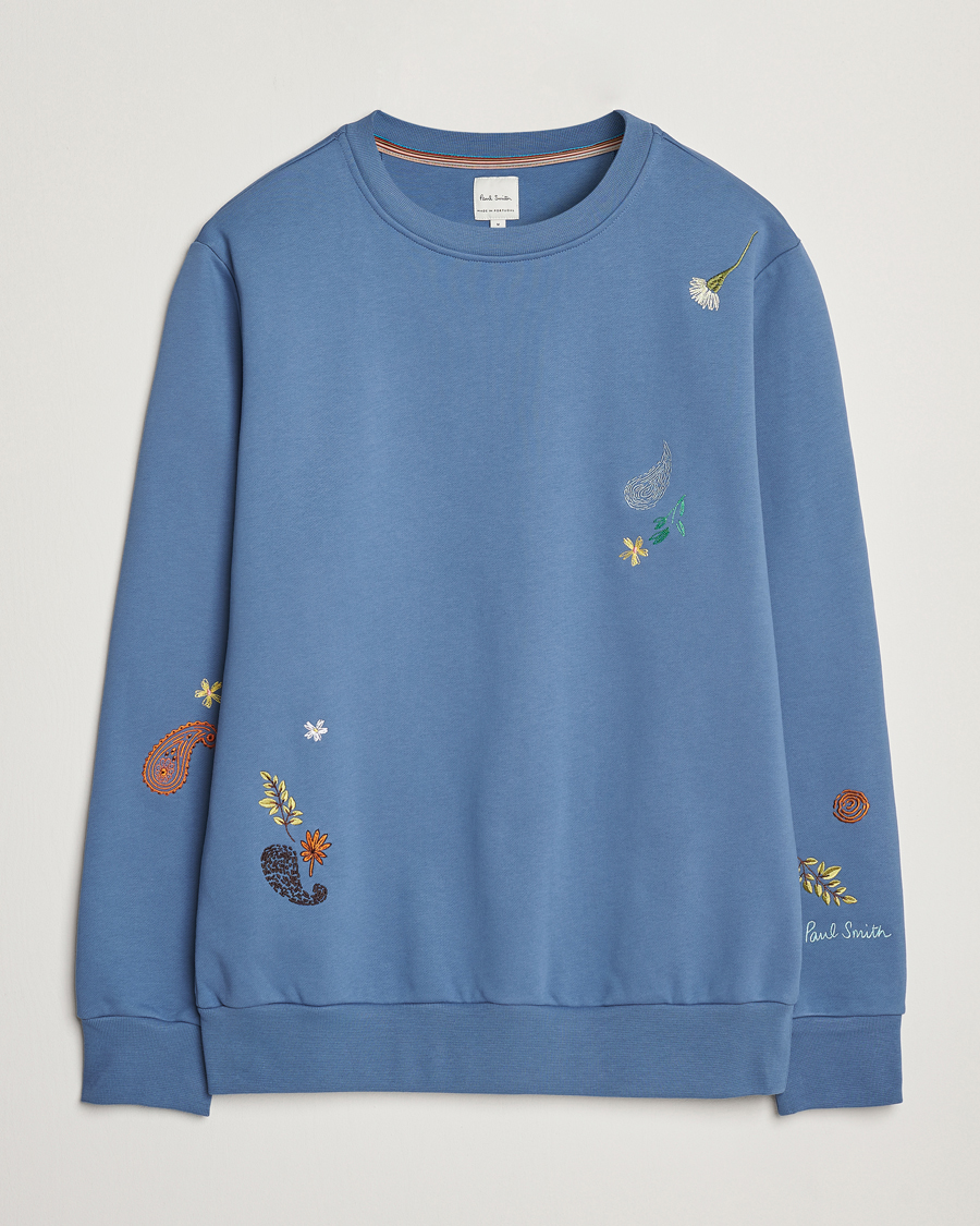 Herre | Gensere | Paul Smith | Embroidered Sweatshirt Blue
