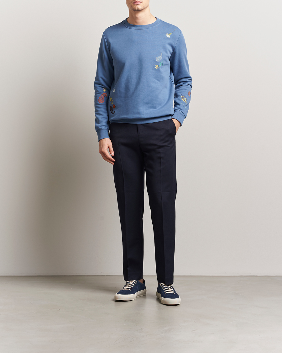Herre | Gensere | Paul Smith | Embroidered Sweatshirt Blue