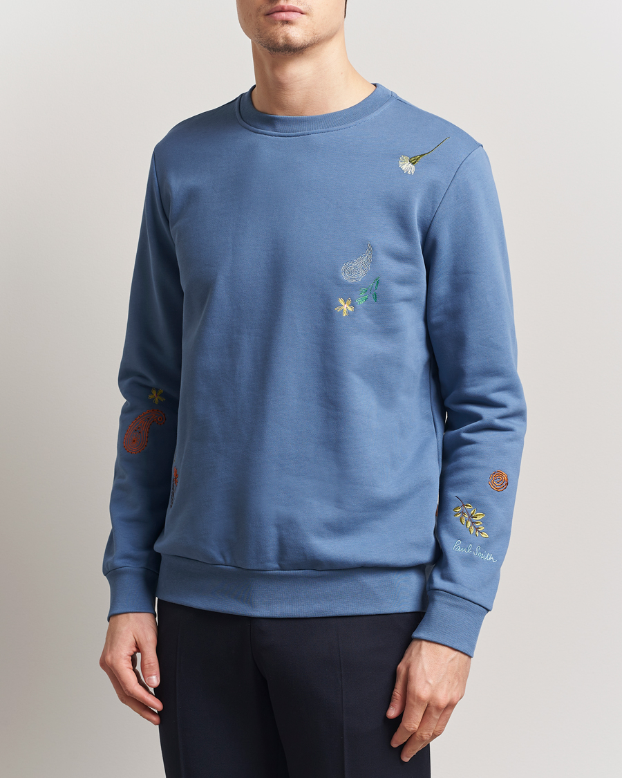Herre | Gensere | Paul Smith | Embroidered Sweatshirt Blue