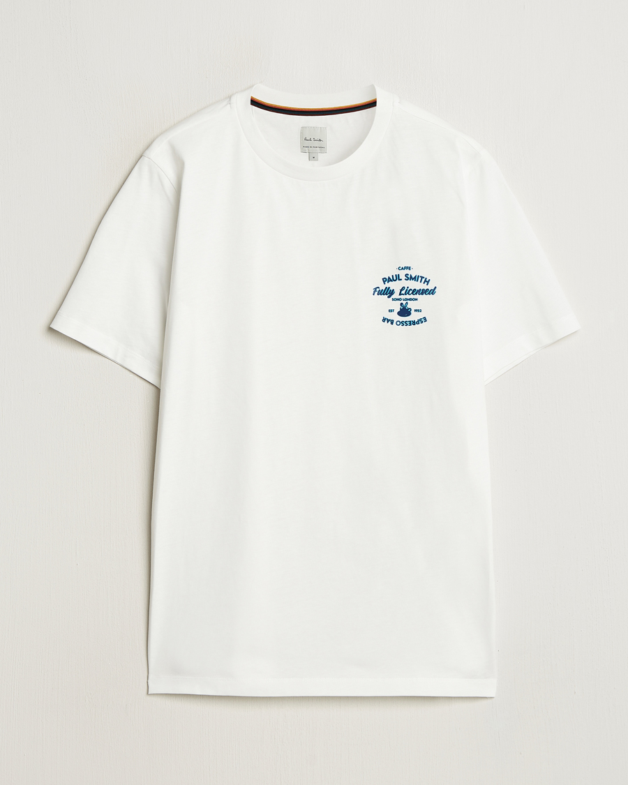 Herre | T-Shirts | Paul Smith | Espresso Bar T-Shirt White