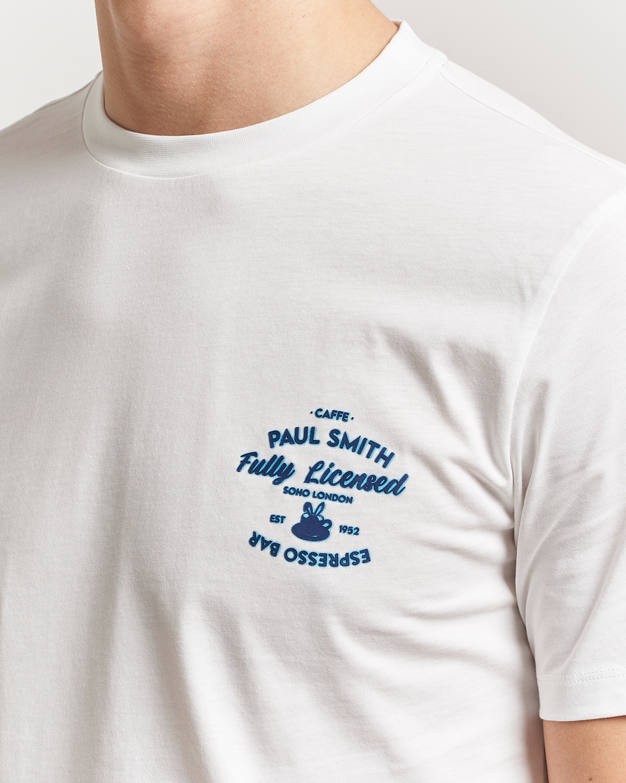 Herre | T-Shirts | Paul Smith | Espresso Bar T-Shirt White