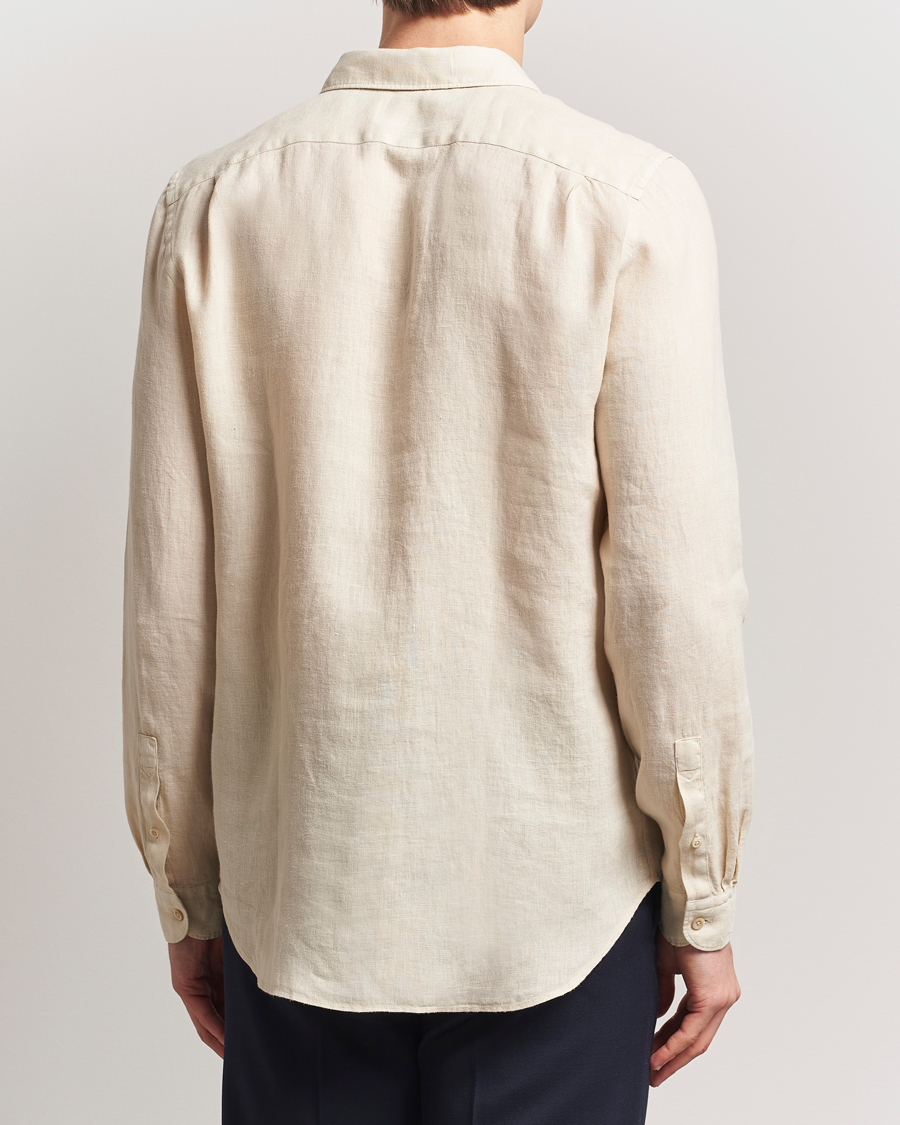 Herre | Skjorter | PS Paul Smith | Tailored Fit Linen Shirt Beige