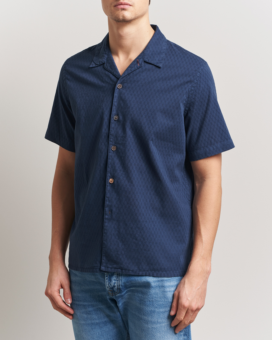 Herre | Skjorter | PS Paul Smith | Structured Short Sleeve Shirt Navy