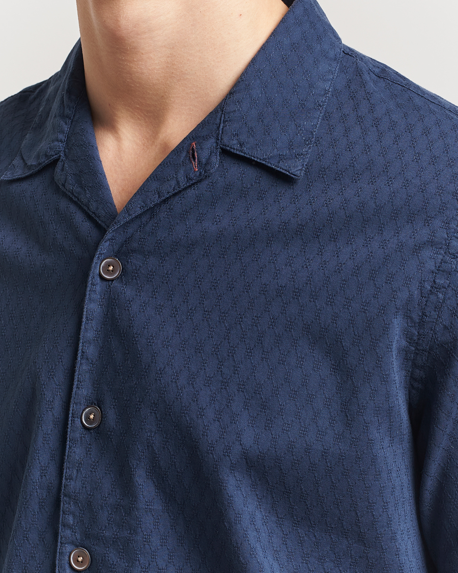 Herre | Skjorter | PS Paul Smith | Structured Short Sleeve Shirt Navy