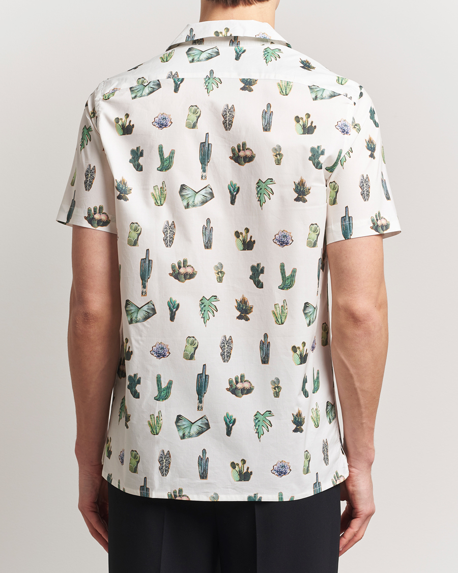 Herre | Skjorter | PS Paul Smith | Cactus Line Up Short Sleeve Shirt White