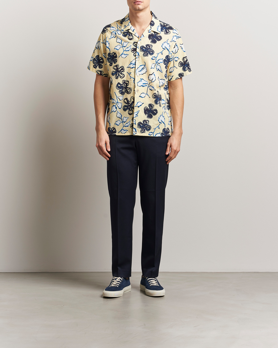 Herre | Skjorter | PS Paul Smith | Floral Short Sleeve Shirt Yellow