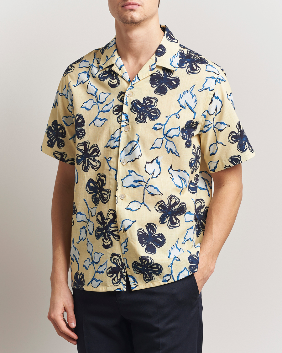 Herre | Skjorter | PS Paul Smith | Floral Short Sleeve Shirt Yellow