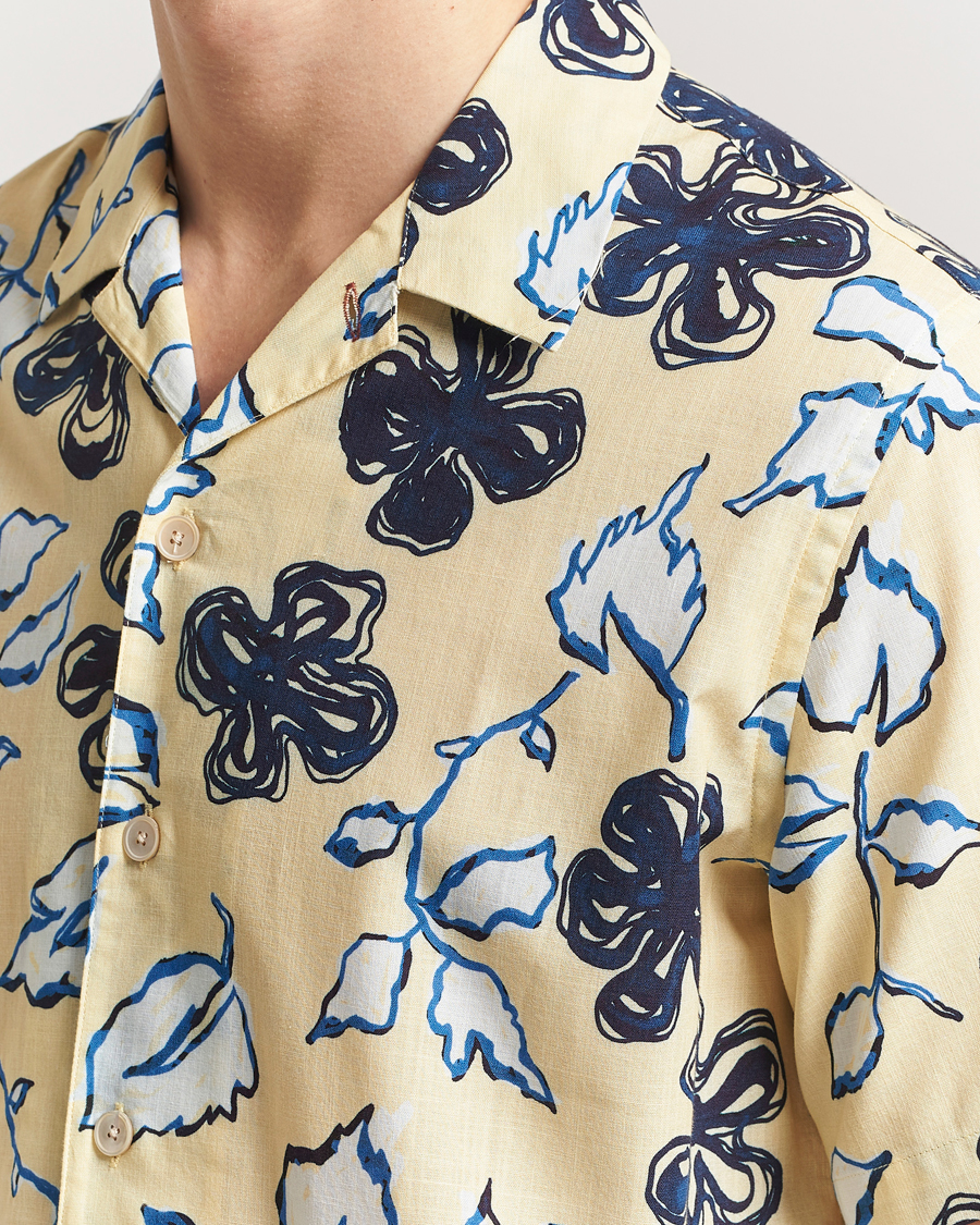 Herre | Skjorter | PS Paul Smith | Floral Short Sleeve Shirt Yellow