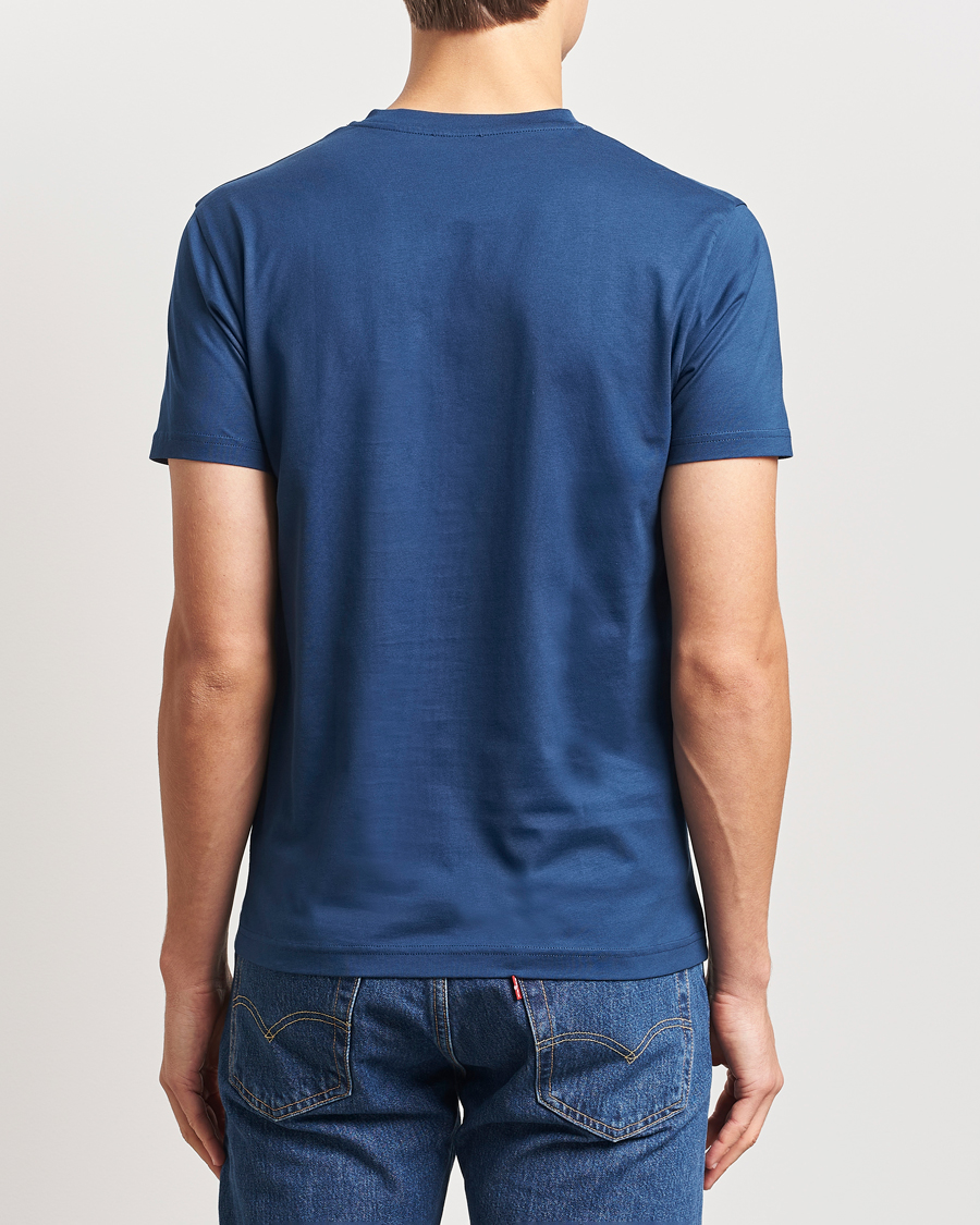 Herre | T-Shirts | Sunspel | Riviera Midweight T-Shirt Navy Blue